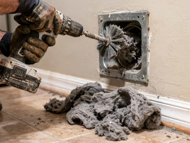 Certified Ladera Ranch Dryer Vent Cleaning technician performing dryer vent cleaning in Ladera Ranch